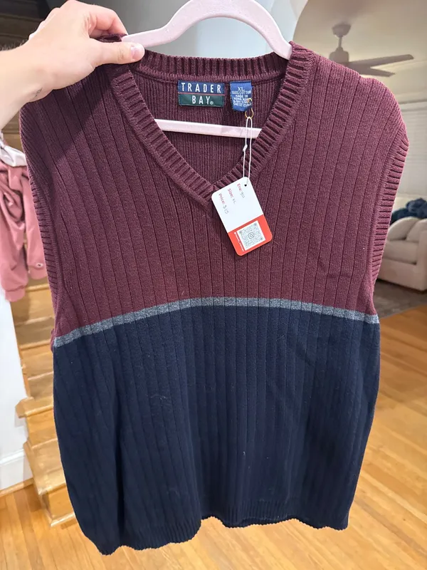 90s Ribbed Sweater Vest