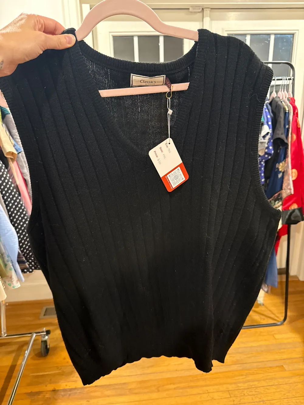 90s Black Sweater Vest photo 1
