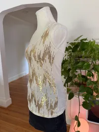 Y2K Hannah Montana Gold Sequin Top thumbnail 5