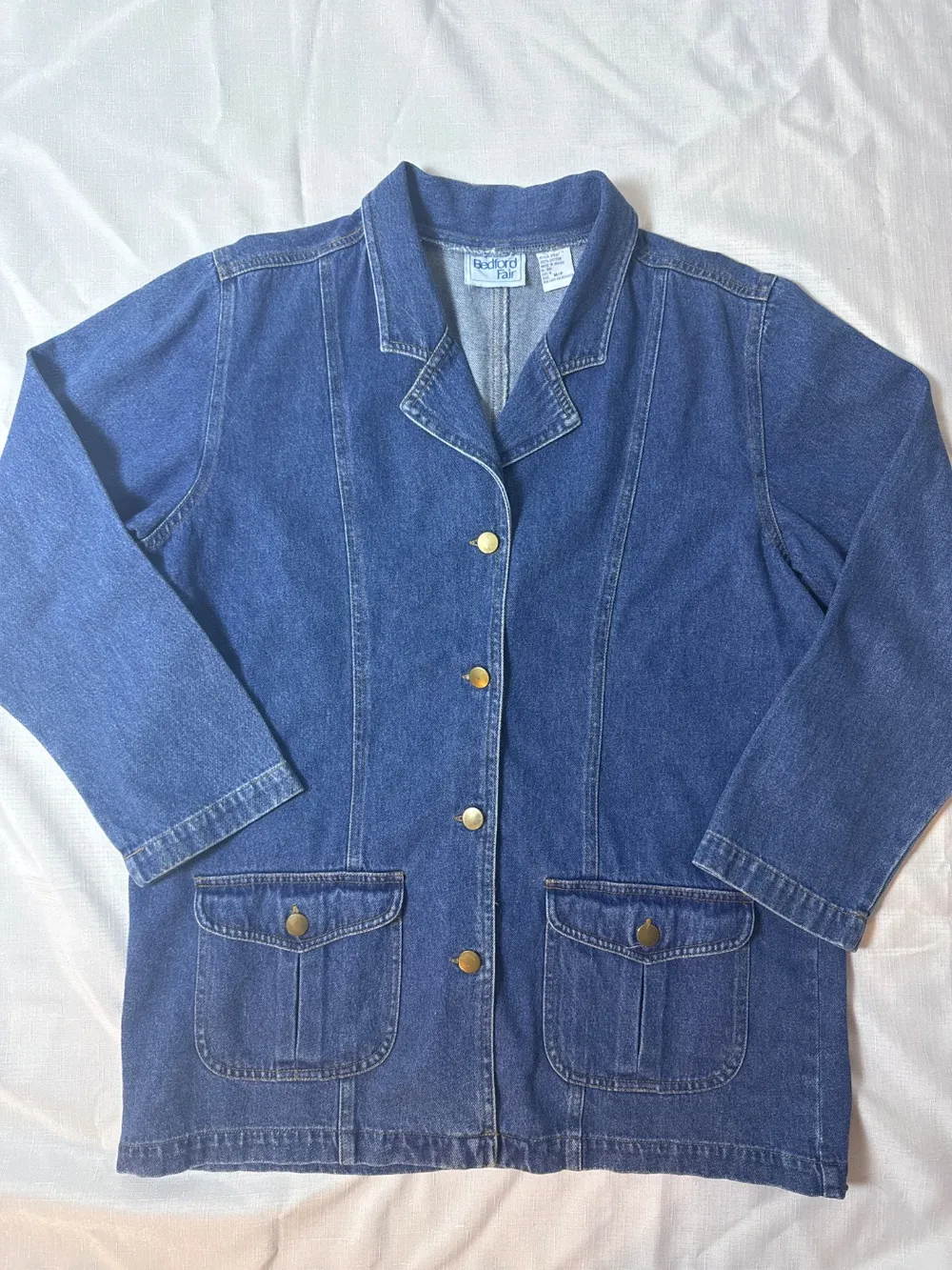 80s/90s Denim Button-Down Jacket photo 1