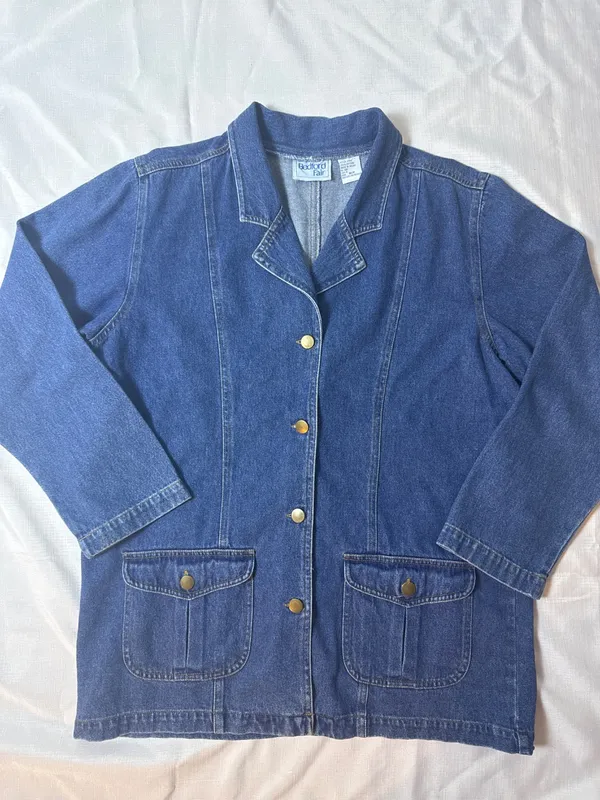 80s/90s Denim Button-Down Jacket