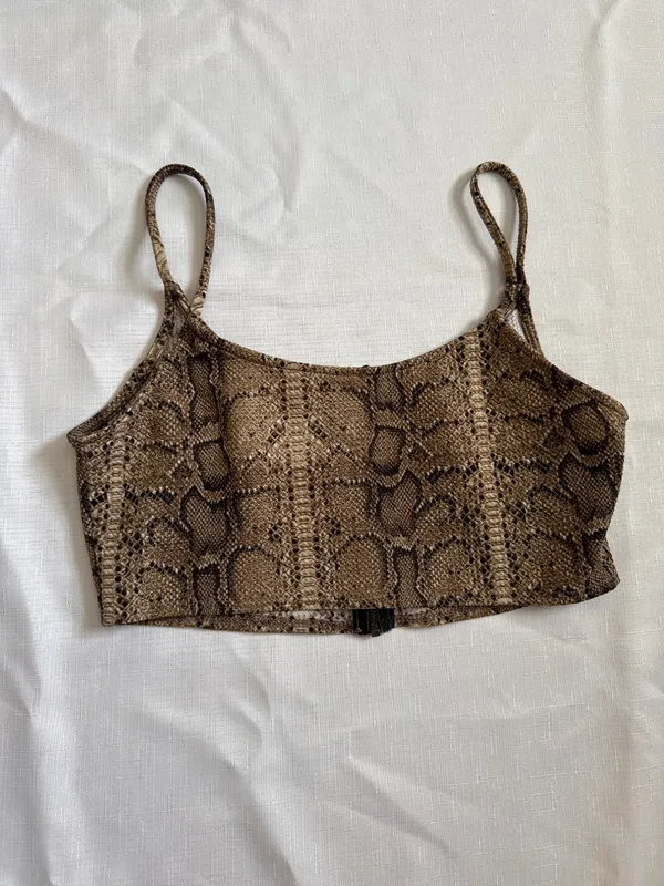 Y2K Snake Print Tank