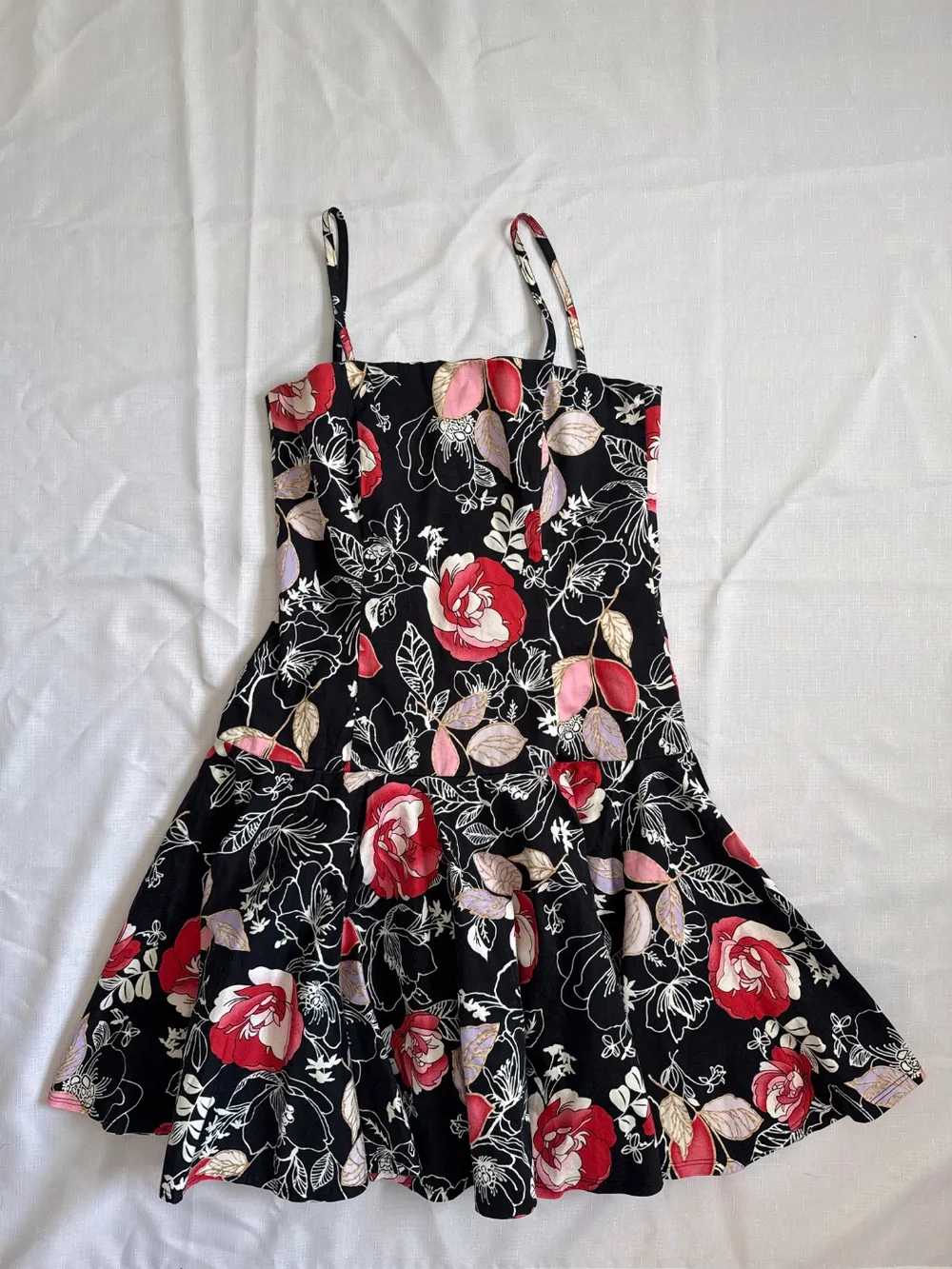 Y2K Floral-Print Drop-Waist Dress photo 1