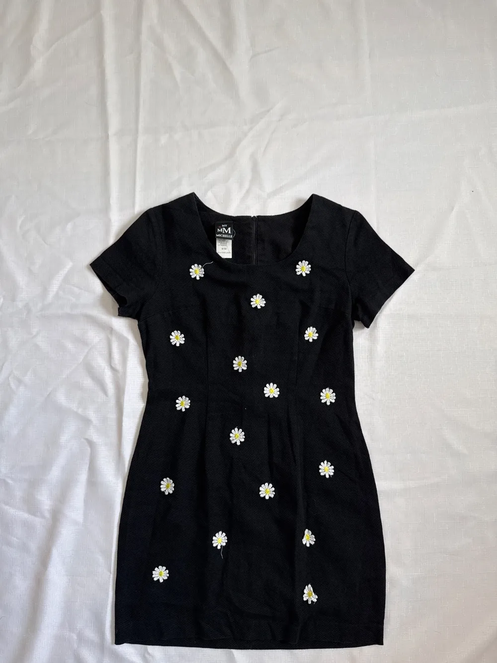 90s Black Daisy Dress photo 1