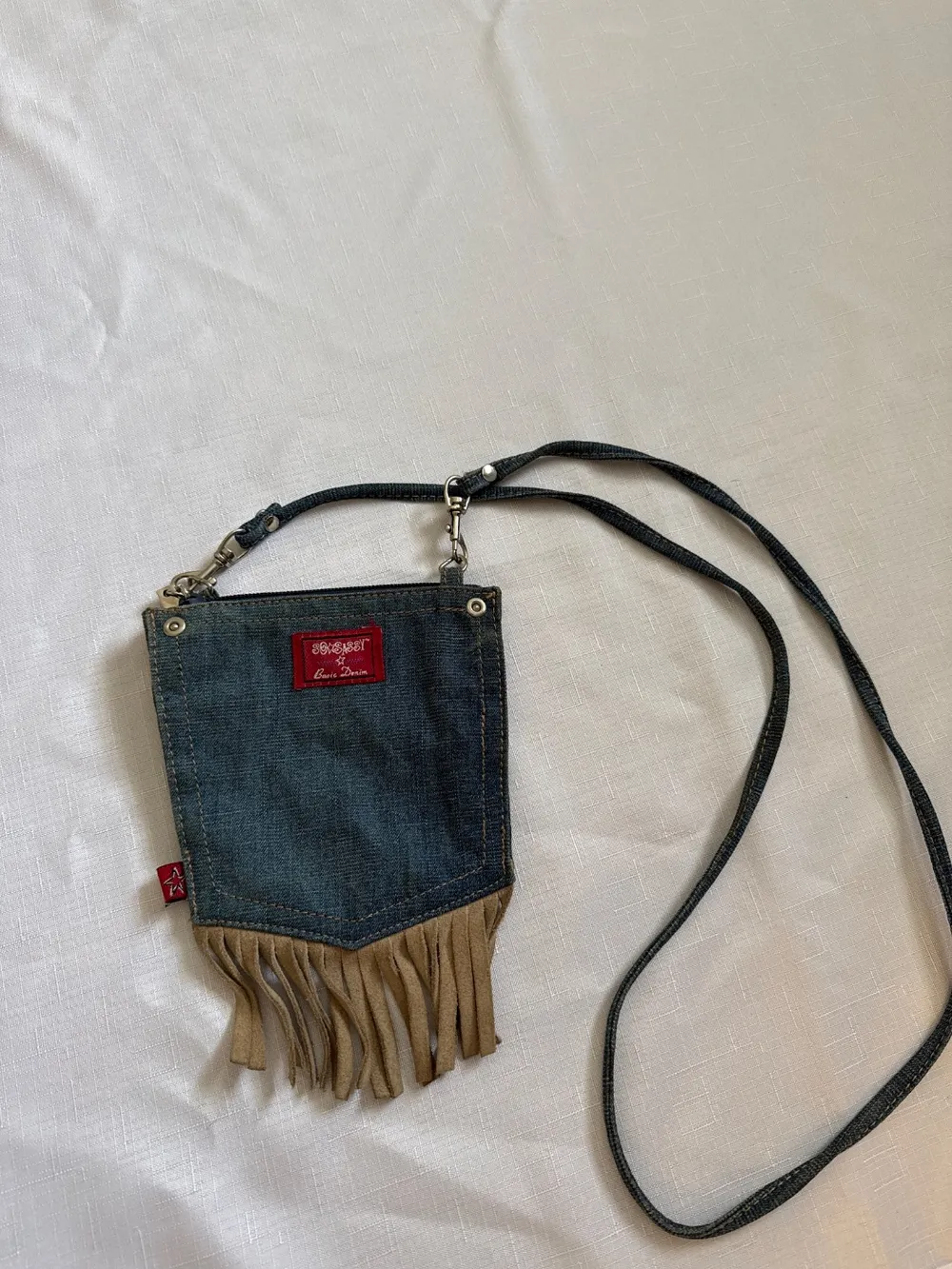 Y2K Fringe Jean Purse photo 1