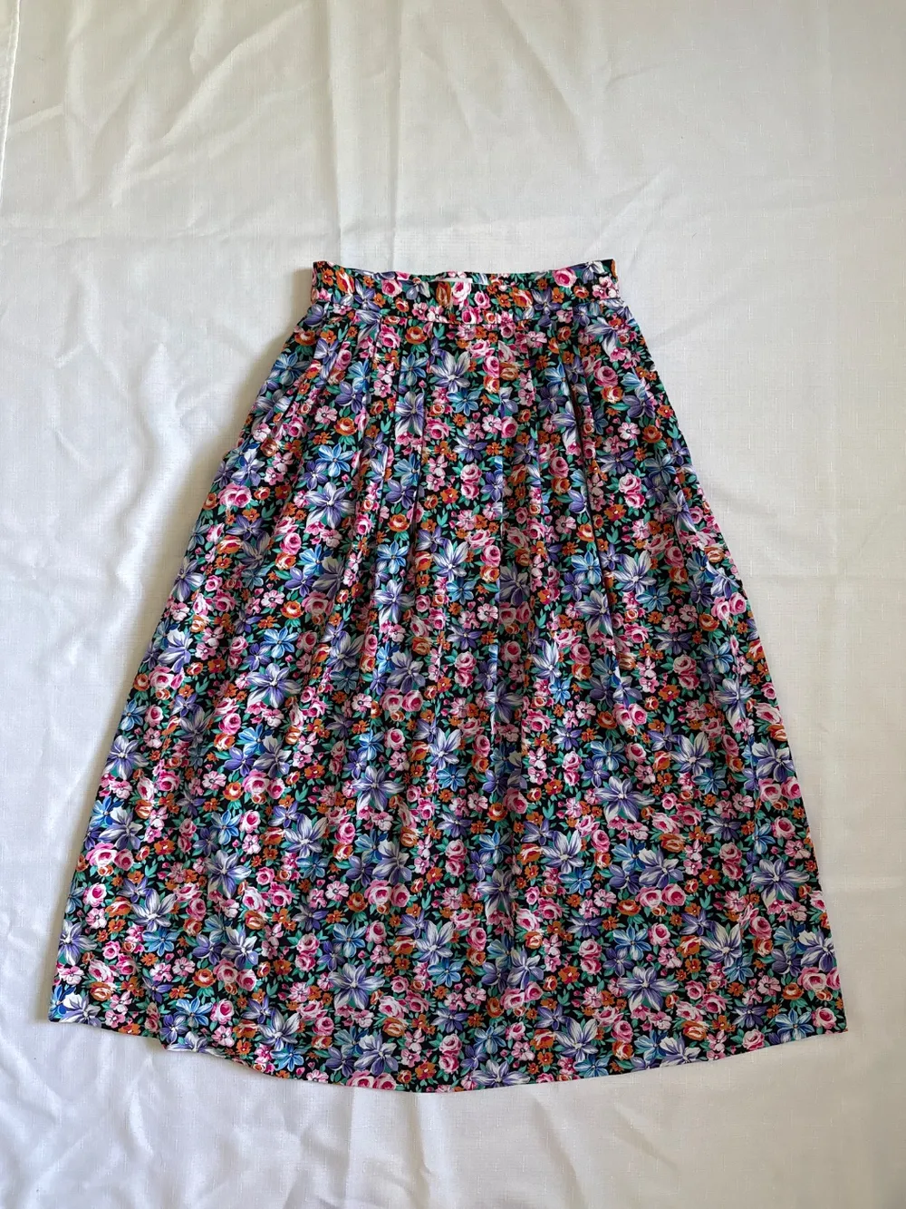 80s Floral Skirt photo 1