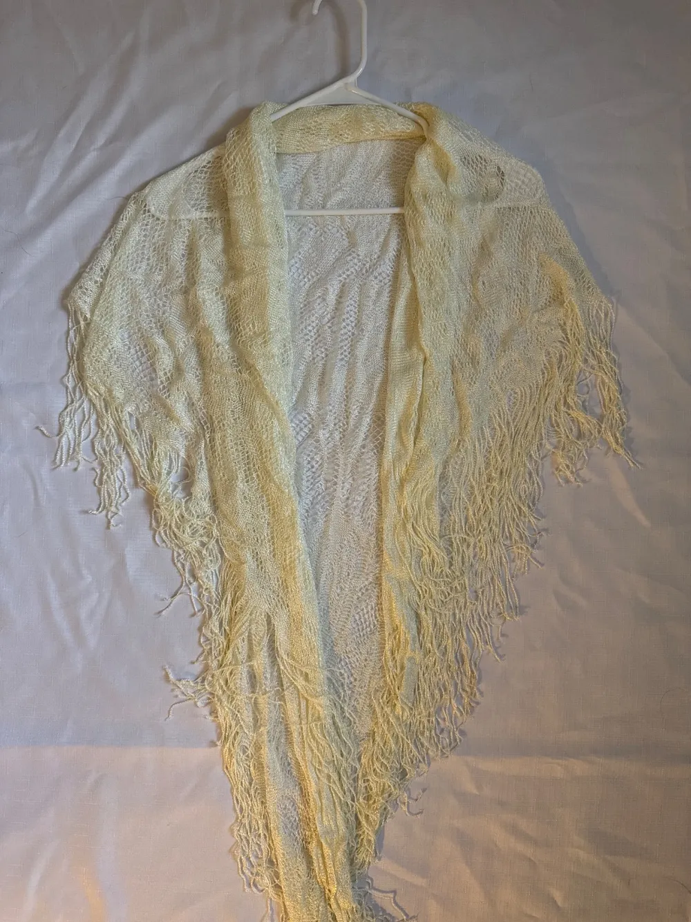 80s Lace Shawl photo 1
