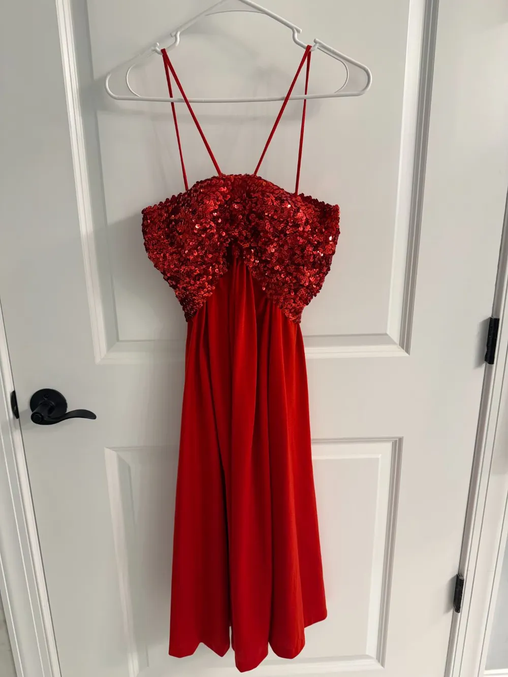 70s/80s Red Sequin Dress photo 1