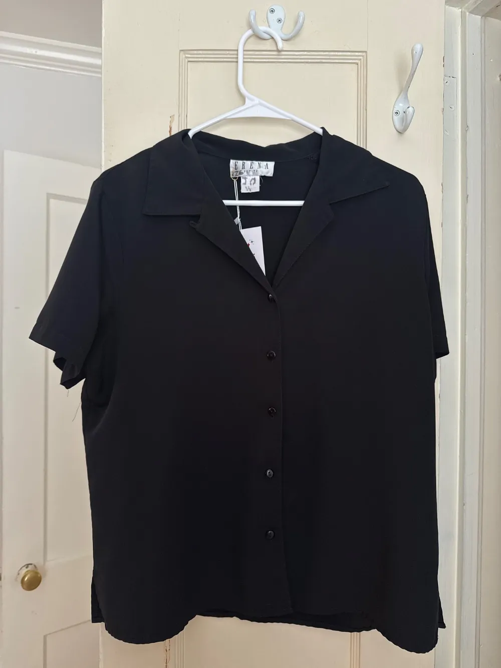 90s Basic Black Button-Down photo 1