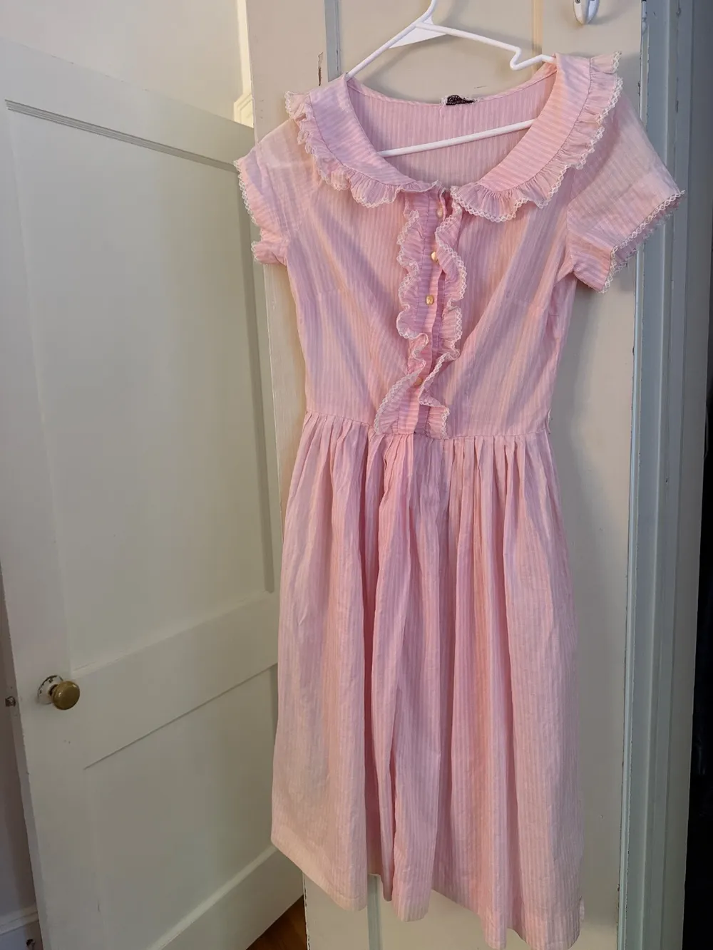 50s Baby Pink Frilly Dress photo 1