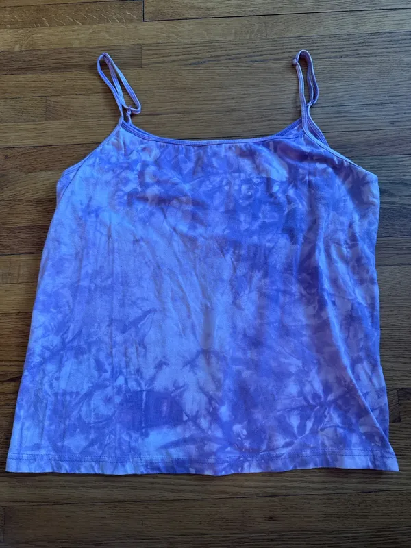 90s Purple Tie-Dye Tank Top