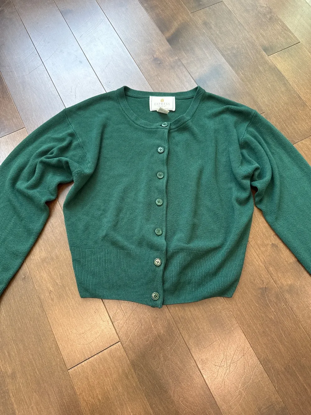 90s Green Express Cardigan photo 1