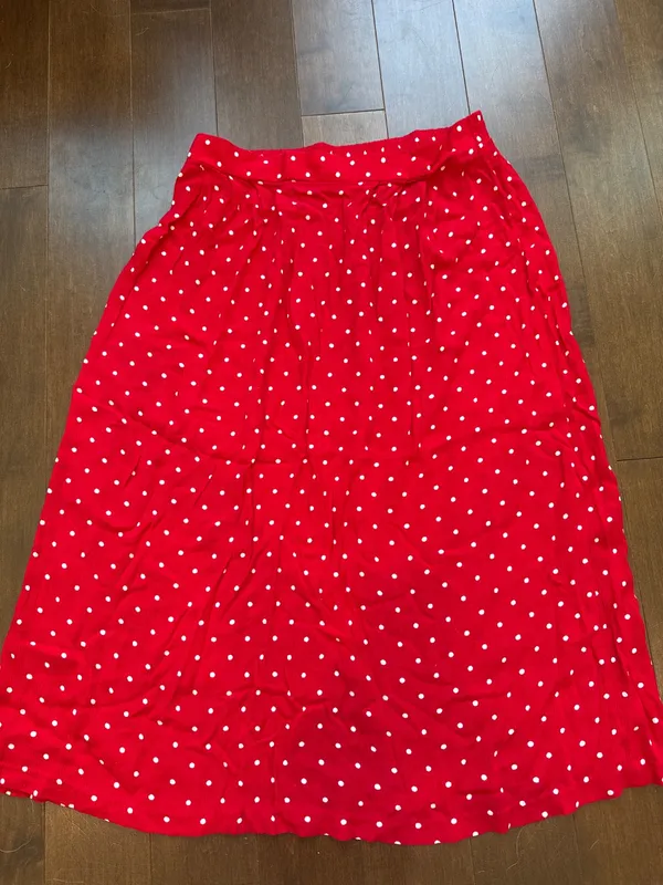 Vintage Red Polka Dot Skirt