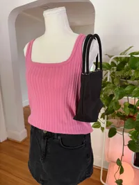 90s Pink Ribbed Tank thumbnail 3