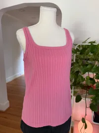 90s Pink Ribbed Tank thumbnail 6