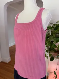 90s Pink Ribbed Tank thumbnail 7