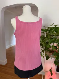 90s Pink Ribbed Tank thumbnail 8