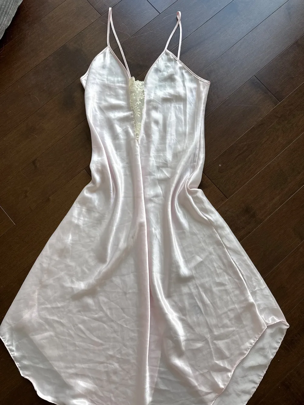 2000s Baby Pink Lace Slip photo 1
