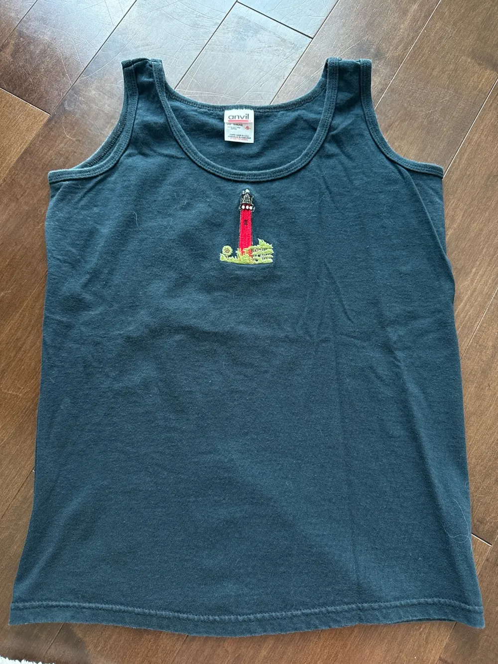 90s Dark Blue Lighthouse Tabk photo 1