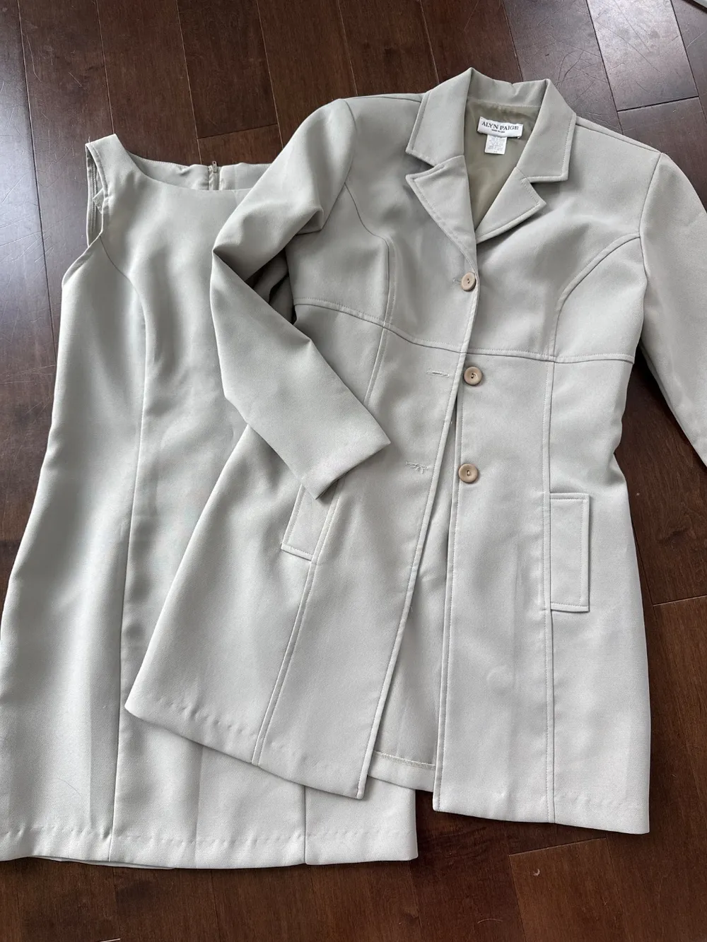 90s Taupe Dress & Jacket Set photo 1