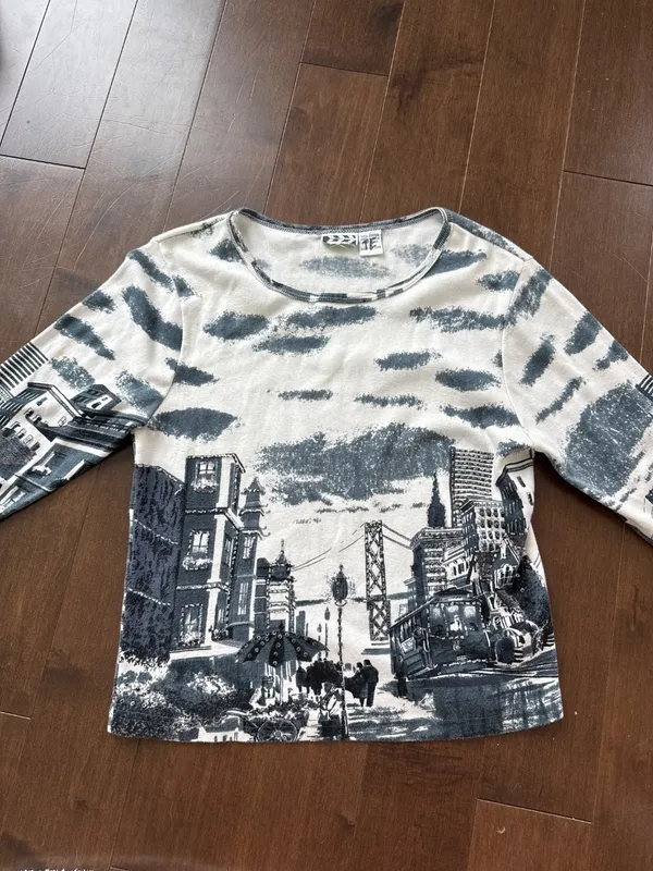 Y2K City Scene Top