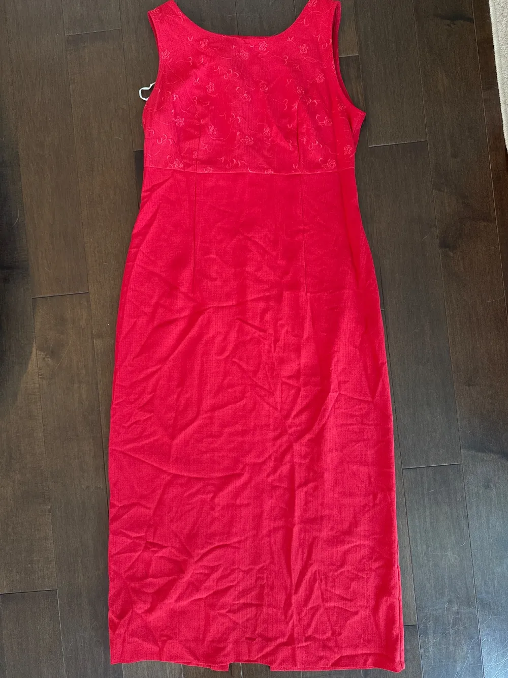 90s Red Long Sag Harbor Dress photo 1