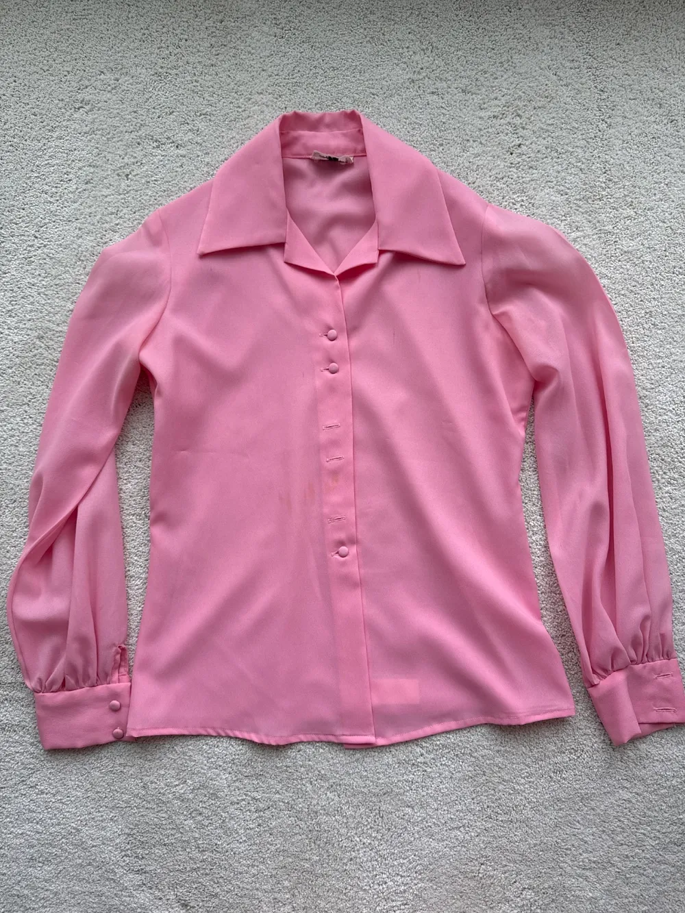 70s Pink Dagger Collar Top photo 1