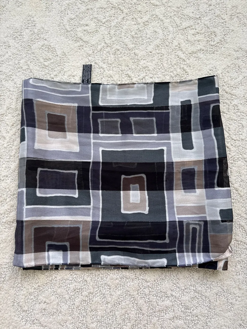 90s Geometric Scarf photo 1