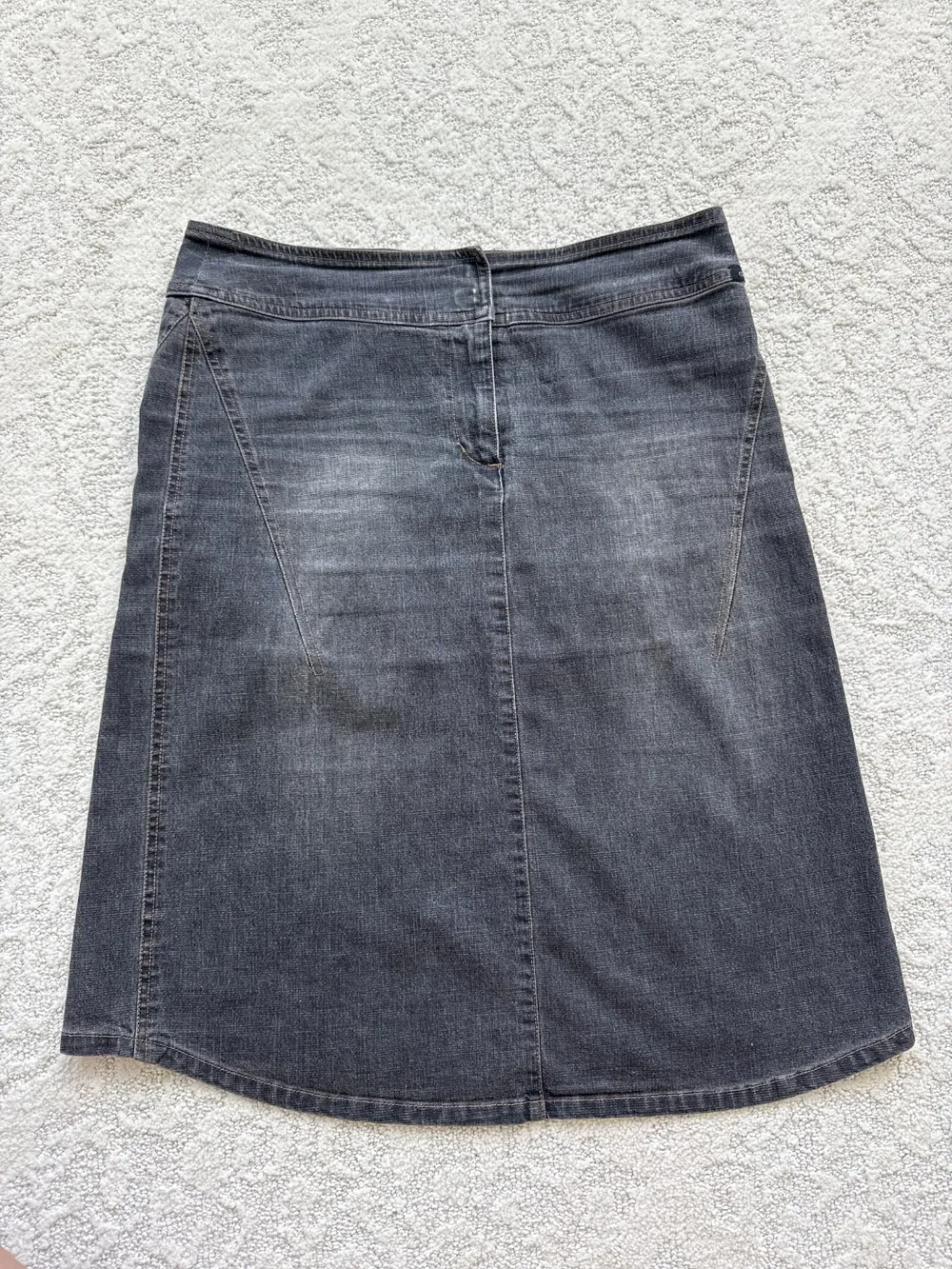 2000s Grey/Black Denim Skirt photo 1