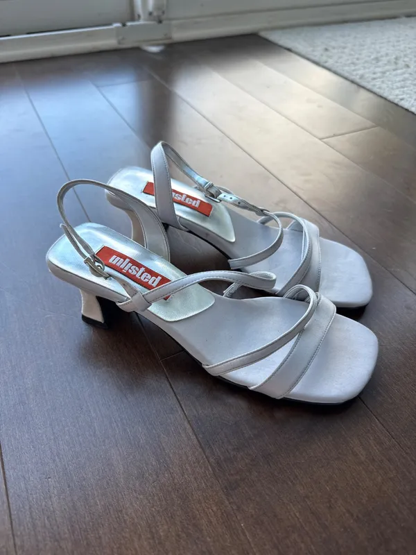 90s Silver Heels
