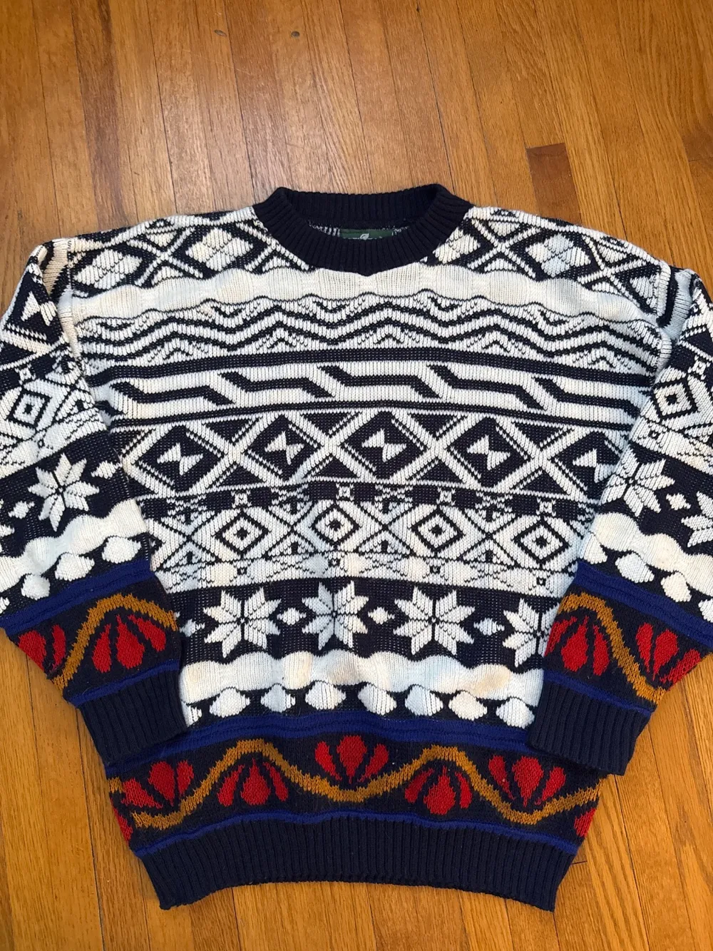 90s Nordic Pattern Sweater photo 1