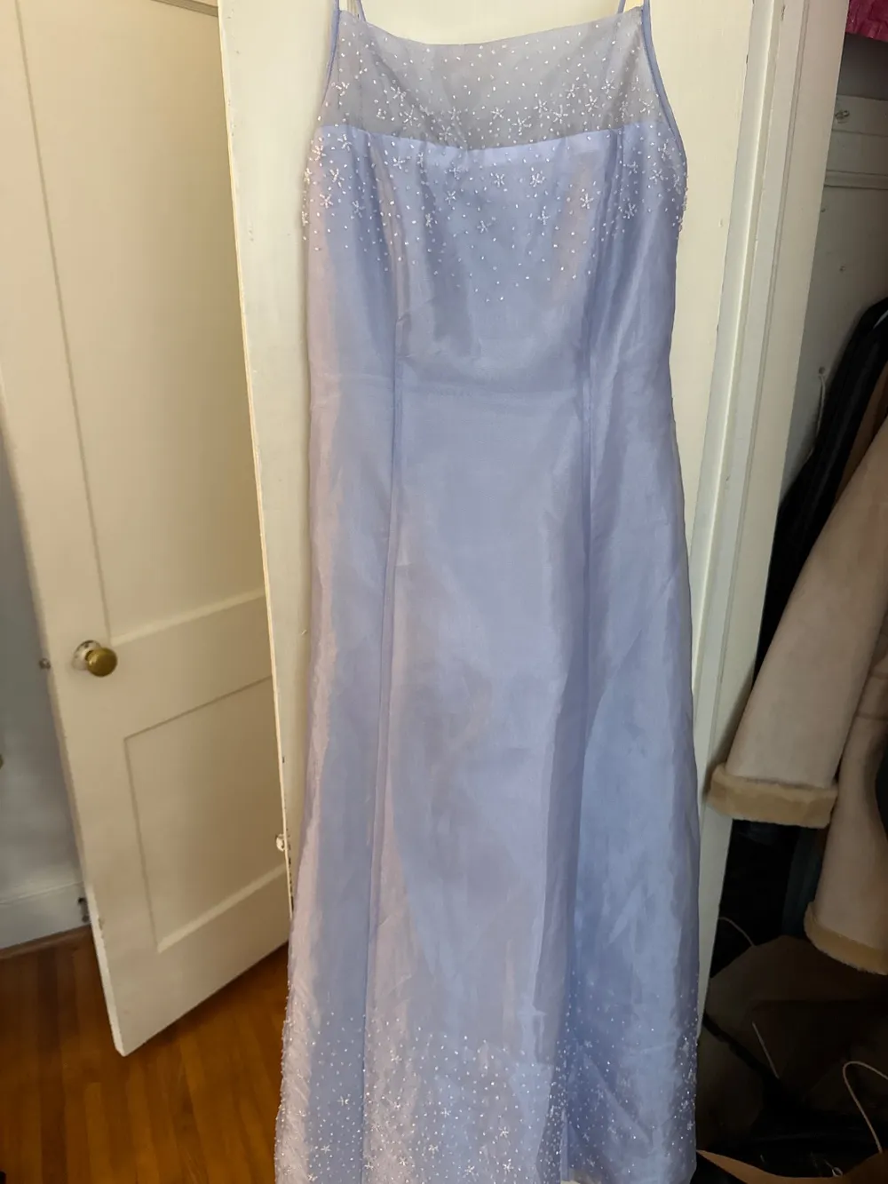 90s Cachet Lavender Beaded Prom Dress photo 1