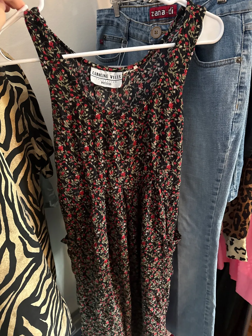 90s Short Floral Dress with Pockets photo 1