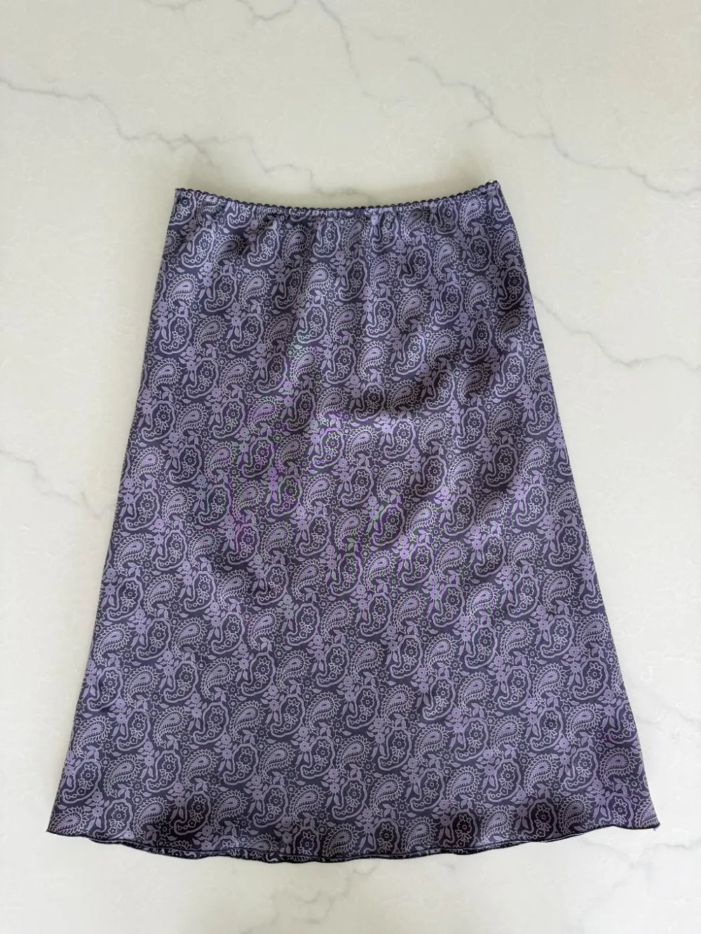2000s Purple Paisley Skirt photo 1