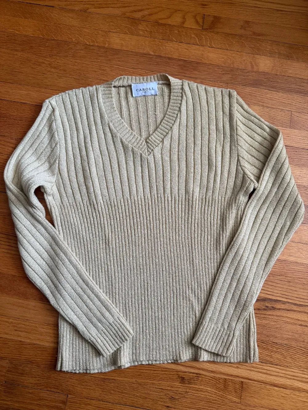 90s Gold Knit Caroll Paris Sweater photo 1