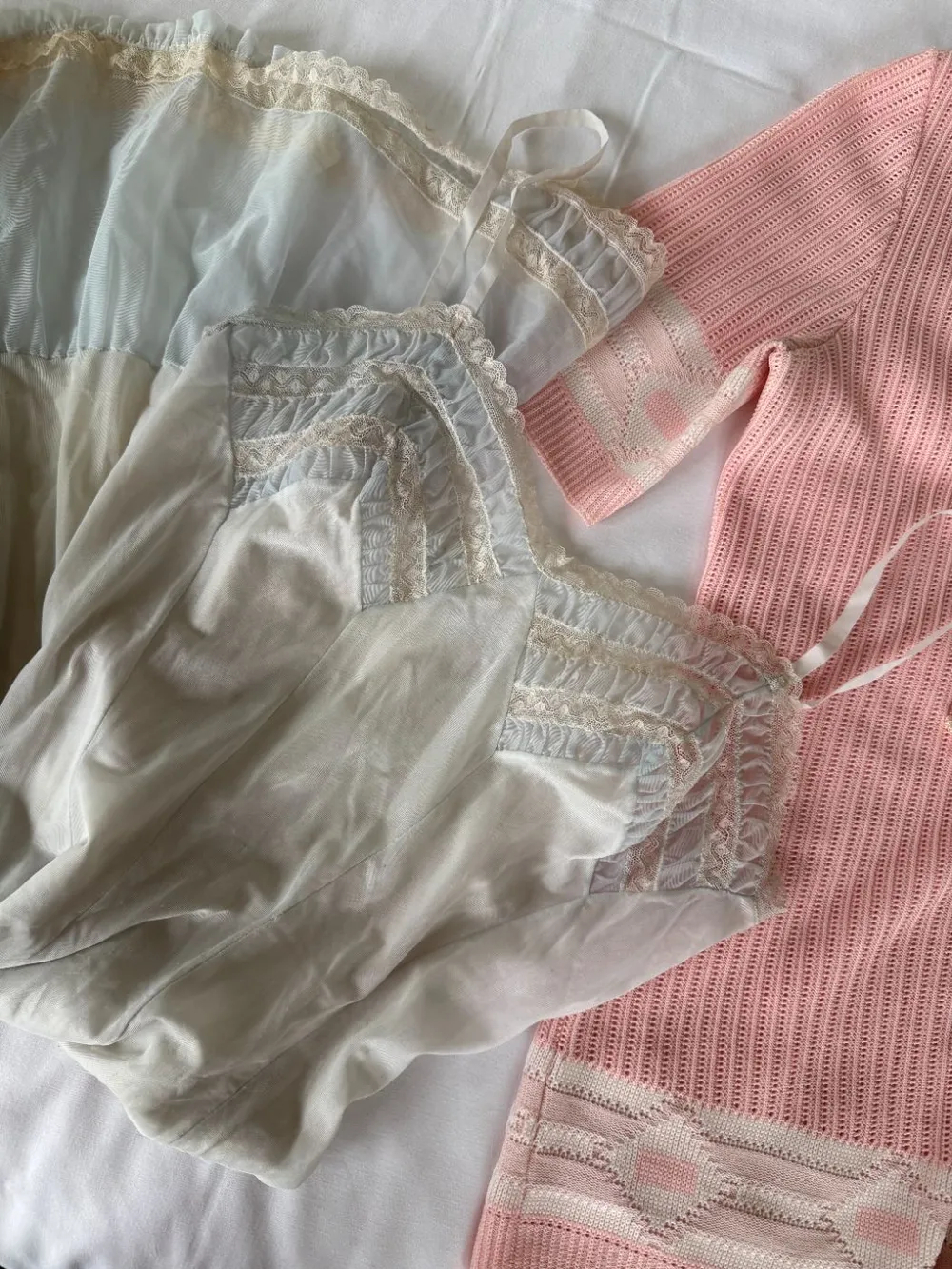 50s Blue Lace Slip photo 1