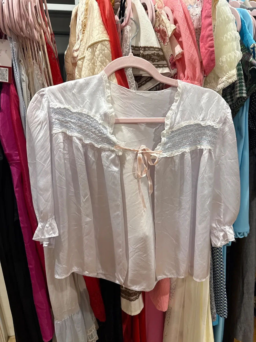 50s Baby Blue Bed Jacket photo 1