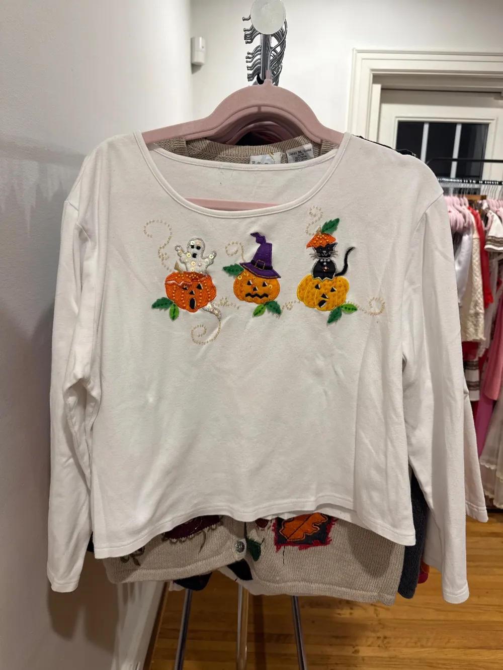 2000s Halloween Pumpkin White Tee photo 1