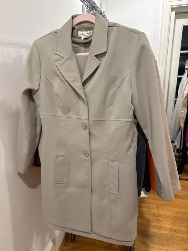 90s Two-Piece Taupe Dress & Jacket
