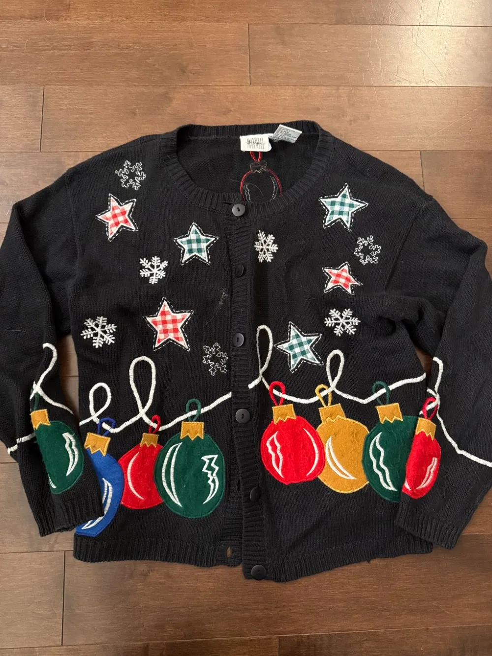 2000s Christmas Ornament Cardigan photo 1